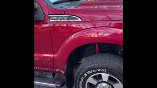 Ford F250 62L Gasser Muffler Delete Before amp After Idle [upl. by Enialed]