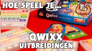 Hoe speel je Qwixx uitbreidingen  White Goblin Games [upl. by Nilekcaj115]