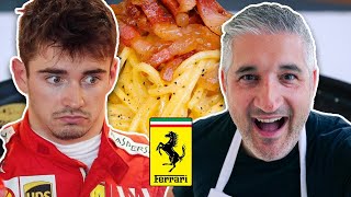 Italian Chef Reacts to SCUDERIA FERRARI CARBONARA [upl. by Tadich]