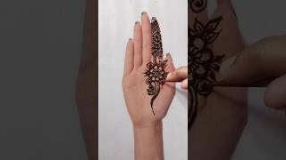 Best simple mehandi flower mehandi design [upl. by Iseabal]