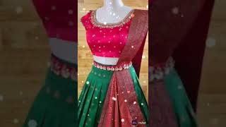 latest designer pattu lehenga designs 😍🤩 subscribe my channel frnds [upl. by Mich]