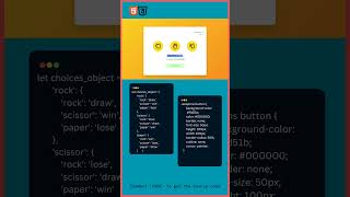 Rock Paper Scissors Game in HTML CSS RockPaperScissors Shorts WebDevelopmentquot [upl. by Herbie764]