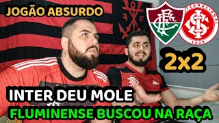 REACT MELHORES MOMENTOS FLUMINENSE 2x2 INTERNACIONAL  DECISÃƒO NO BEIRA RIOFLUMINENSE BUSCOU NO FIM [upl. by Perrin]