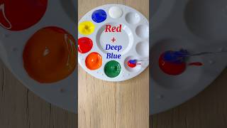 Color Mixing Recipes Just From Red Yellow and Deep Blue  Primary Colors shorts colors art [upl. by Abdu]