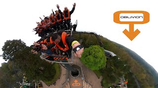 Oblivion MultiAngle Front Seat POV  Alton Towers Resort [upl. by Ehr]