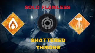 Solo Flawless Shattered Throne dungeon in destiny 2 Episode Revenant Act I [upl. by Eerej350]