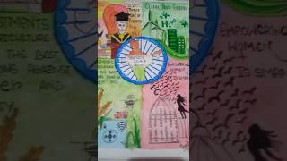 Viksit Bharat 2047 artisthardwork 🥰aanchalart acrylicpaintmarkers art 🙂🙂🥰🥰 [upl. by Nylssej288]