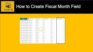 Power BI DAX  How to Calculate Fiscal Month from Fiscal Date and Add as field in Fiscal Calendar [upl. by Masao]