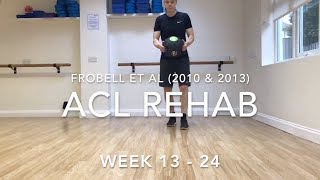 ACL Rehab Exercises  Weeks 13  24 [upl. by Ronalda]