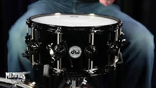 DW 14x65 Collectors Series Black Nickel over Brass Snare Drum  Black Nickel Hardware [upl. by Islean]