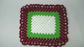 Tutorial de POSA PLATOS a crochet fácil y sencillo de tejer [upl. by Orel]