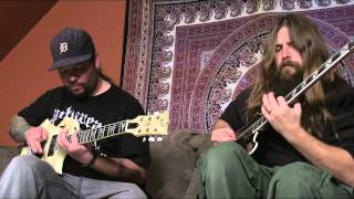 Lamb of Gods Mark Morton amp Willie Adler Rig demo with the Mesa RA100 amp Mark V [upl. by Yekcin921]