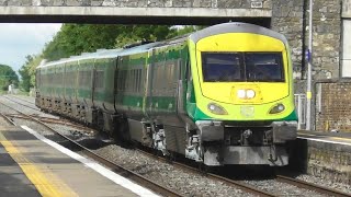 Irish Rail Mark 4 Intercity Train and 201 Class Loco  Sallins amp Naas Kildare [upl. by Biegel]