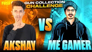 Me Gamer Vs Akshay Akz Biggest Gun Collection War 😍 Free Fire Best Gun Skin Collection In Kerala [upl. by Humo958]