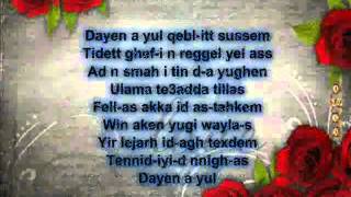 hacene ahres dayen a yul lyrics [upl. by Carisa]