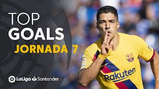 Todos los goles de la Jornada 7 de LaLiga Santander 20192020 [upl. by Namyh]