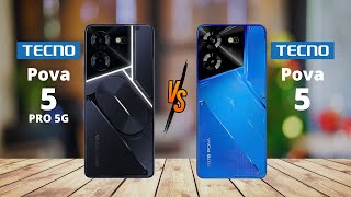 Tecno Pova 5 Pro 5G vs Tecno Pova 5 [upl. by Ecinnej]