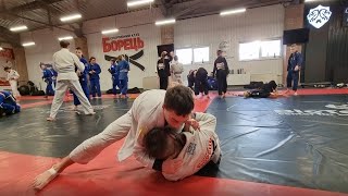 BJJ Kids Sparring Orange belts look like black [upl. by Adur561]