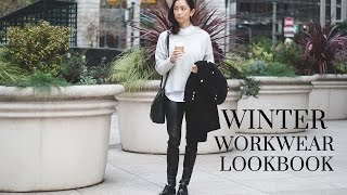 Winter Workwear Lookbook  LookMazing [upl. by Eillek]