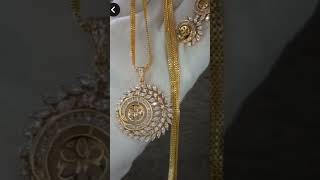 Verybeautiful gold ki chain aur pendal ke designs😍🥰trendinggoldshorts jewellerypleasesubscribe👍 [upl. by Edla]