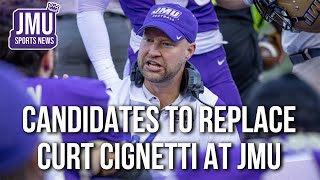 JMU FOOTBALL HEAD COACHING CANDIDATES TO REPLACE CURT CIGNETTI [upl. by Ellmyer]