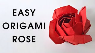 Origami MODULAR ROSE  How to make a paper rose [upl. by Tisman]