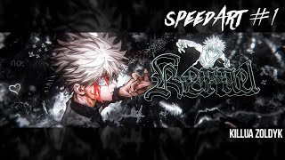 SpeedArt 1  Killua Zoldyk Anime Header [upl. by Airekahs]