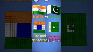 15 x 15 rubiks cube Mein India 🇮🇳 vs Pakistan 🇵🇰 ka flag Bana diya  cube shorts [upl. by Ivek]