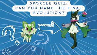 Sporcle Quiz Guess the Final Pokémon Evolution [upl. by Cordey235]