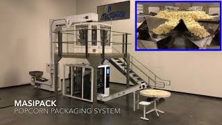 Packaging Machine for Popcorn  How popcorn is packaged  Masipack [upl. by Yemaj]