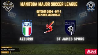 May 28th WSF Div 4 Azzurri vs St James Spurs [upl. by Elmer]