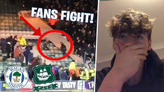 FANS FIGHT AFTER LAST MINUTE WINNER  Plymouth Argyle VS Wigan Athletic MATCHDAY VLOG [upl. by Gus113]