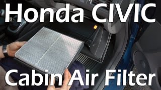 Honda Civic 20062023 Cabin Air Filter Replacement [upl. by Dlorag]