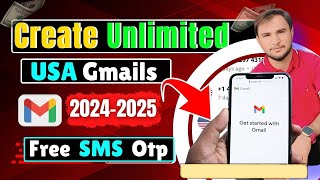 How to Create USA Gmails In 2025  Usa Verified Gmail Kaise Banaye  Free Sms Otp For Usa Gmail otp [upl. by Asertal]