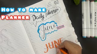 DIY Planner Out of A Notebook  Easy and Affordable Planner DIY43 [upl. by Claman]