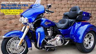 Tri Glide Ultra An Unrivaled Riding Experience  2024 HarleyDavidson Tri Glide Ultra Blue Burst [upl. by Akeenat]