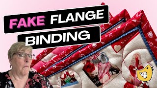 How To Sew Perfect Faux FAKE Flange Binding  The Tutorial [upl. by Holofernes]