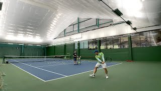 4K UHD CourtLevel Jackies Tennis Training  306  20240126 730am Fri  Lesson with Mark [upl. by Stout]