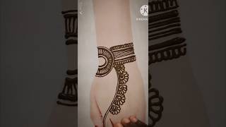 Simple backhand mehndi design mehndi hennadesign heena shorts ytshorts youtubeshorts [upl. by Warenne]