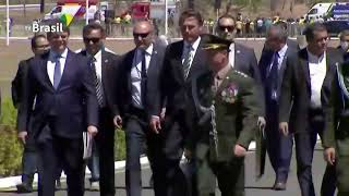 Brazils President Jair Bolsonaro marks Independence Day with a ceremony [upl. by Hopper]