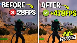 How to BOOST FPS amp FIX FPS DROPS In Fortnite Chapter 5 Season 2 Ultimate FPS GUIDE [upl. by Aihsemek]