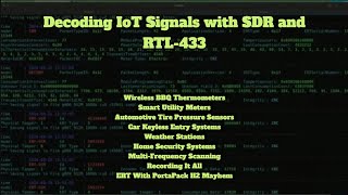 Decoding IoT Signals with SoftwareDefined Radio and RTL433 [upl. by Wiltsey359]