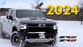 2024 Chevy Silverado ZR2 Duramax Snow Day [upl. by Alduino5]