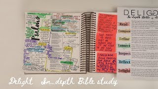 IN DEPTH BIBLE STUDY  Psalm 1 DELIGHT NEW DAYSPRING BIBLE [upl. by Eesdnyl317]