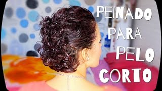 Peinado para pelo rizado corto [upl. by Jarus728]