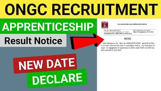 ONGC Apprentice Result 2024  ONGC Recruitment [upl. by Leahsim504]