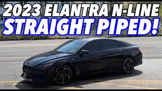 2023 Hyundai Elantra NLine 16L Turbo w STRAIGHT PIPES [upl. by Moynahan369]