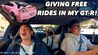 Surprising Strangers with FREE GTR Rides on the Las Vegas Strip [upl. by Normy]