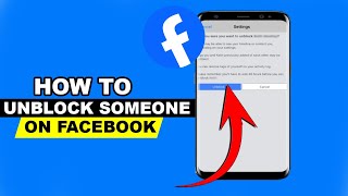 How to Unblock someone on Facebook on Android Phone Full Guide [upl. by Jarus]