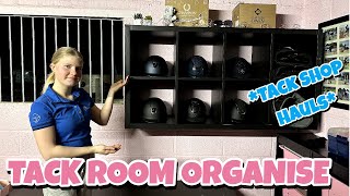 HUGE TACK ROOM REORGANISE  Tack Shop Hauls [upl. by Haidej17]